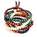 JuliesJ Country Style Beadwork Stretch Round Wooden Beads Wrap Bracelet