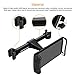 Smartphone Tablet Car Headrest Mount Holder Cradle Rear Back Seat Mount w/ 3in1 Cable + Headrest Hanger Compatible for iPad iPhone Samsung Galaxy Tabs Nintendo Switch Cell Phone Car Mount