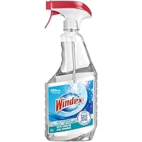 Windex Multisurface Cleaner with Vinegar, Perfect for Glass and Windows, Bottles Made from 100% Recycled Plastic, 765mL