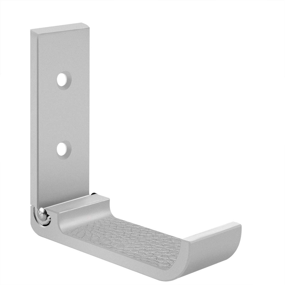 GEEKRIA Foldable Wall Mount Headphones Holder, Headset Wall Hanger, Aluminum Wall Mount Hook, Hold Up to 1KG with 3M Adhesive Tape, 20KG with Screws, Stand Come with Headband Protective Pad