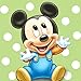 16 Count Mickey's 1st Birthday Beverage Napkins, Blue