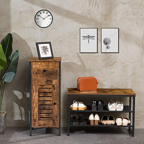 HOOBRO-Storage-Cabinet-Floor-Standing-Cabinet-with-Drawer-and-Height-Adjustable-Shelves-Industrial-Side-Cabinet-Multifunctional-for-Bathroom-Living-Room-Study-Kitchen-Rustic-Brown-BF15CW01