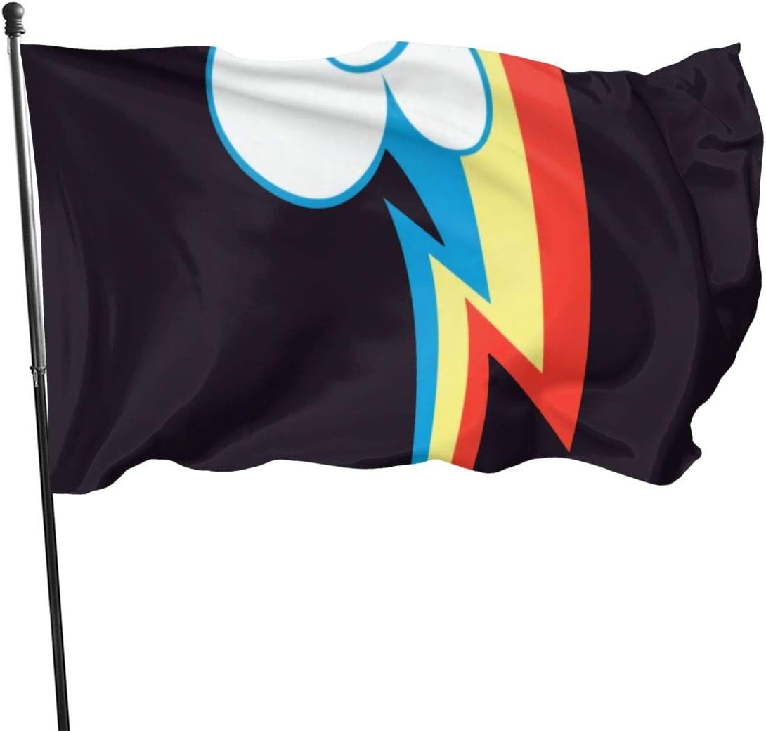 NA Garden Flag Patry Flag Outdoor Flag Garden Flag Funny Table Tennis Outdoor Yard Flag Wall Lawn Banner Home Flag Decoration 3' X 5',Rainbow Dash