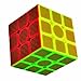3x3x3 Carbon Fiber Sticker Speed Smooth Magic Cube Puzzle Cube Gold
