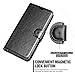 ERAGLOW Galaxy J7 V / J7 Perx / J7 Sky Pro / J7 Prime / J7 2017 / Galaxy Halo Case Luxury PU Leather Wallet Flip Protective Case Cover with Card Slots and Stand for Samsung Galaxy J7 2017 (Black)