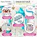 Mermaid Birthday Party Supplies Decorations Kit Favors - Serves 16 - Tablecloth, Plates, Napkins, Cups, Spoons, Knives, Straws, Invitation Cards, for Girl's Birthday and Baby Shower Decor - 113 Pcs