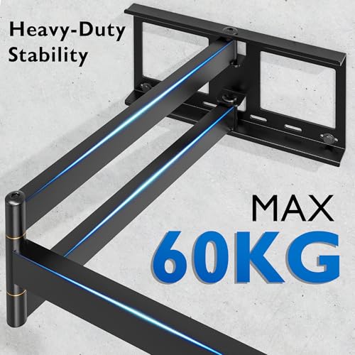 BONTEC TV Wall Mount with 1040 mm Extra Long Articulated Arm for 32-75 Inch LCD/LED/OLED Flat Screens up to 60 kg, Tiltable, Swivel and Rotate, TV Mount, Max. VESA 600 x 400 mm