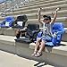 Foldable Reclining Stadium Seat for Bleachers – Patent Pending Premium Model + Free Carry Bag–High Backrest+Thick Padded Back & Armrest+Water Proof (Black, X-Large No Legs)