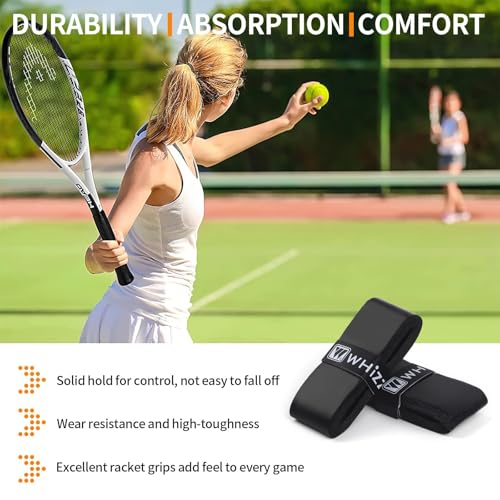 LBOYLOVE® Tennis Racket Grip Tape, 6 Pack Precut Anti Slip Tennis Grip Tape, Super Absorbent Dry Feel Tennis Grips Overgrip for Tennis, Pickleball