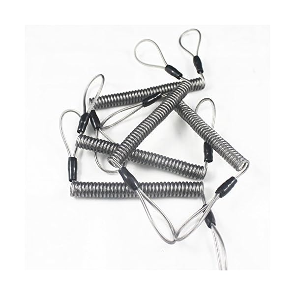 5-X-Stainless-Steel-DIY-Coil-Lanyard-Spring-Lanyard-Tool-Lanyard-Coil-Tether 5-X-Stainless-Steel-DIY-Coil-Lanyard-Spring-Lanyard-Tool-Lanyard-Coil-Tether