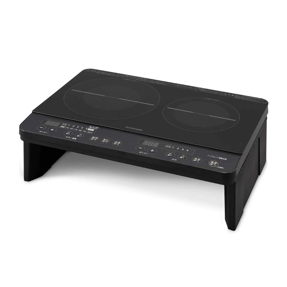 アイリスオーヤマ 2口 IHコンロ IHK-W13S-B商品画像