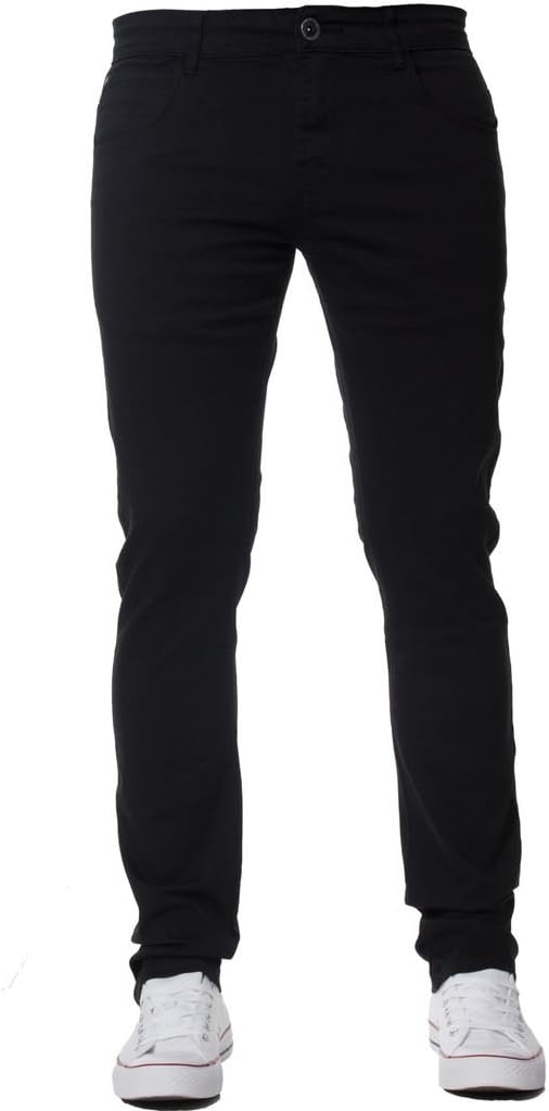 BRAND KRUZEKruze Mens Designer Skinny Stretch Fit Chinos Branded Trousers Pants - All Waist Sizes