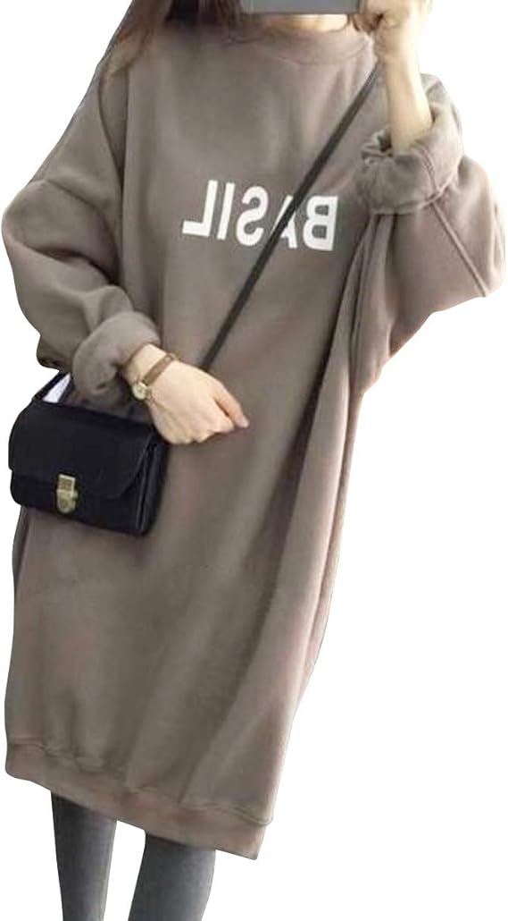 Amazon 大きいサイズ レディース スウェット ロング ワンピース チュニック L 5xl Ll 2l 3l 4l 5l 6l 秋冬 ワンピース チュニック 通販