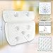 Bath Pillows,4D Air Mesh Spa Bathtub Pillow for Neck Head and Back Support,Shengsite bath pillows for Tub Mold and Mildew Resistance,7 Suction Cups Slip-resistant