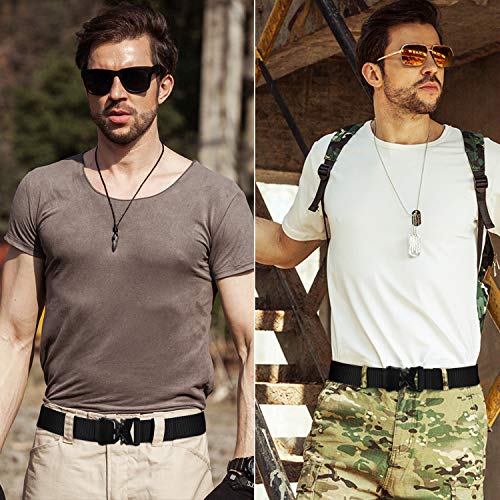 WERFORU Herren Taktischer Gürtel, militärischen Schnellverschluss Schnalle Taillenband, Heavy Duty Nylon Taillengürtel, Militär Arbeitsgürtel für Outdoor Camping Jagen