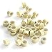 CCbeauty 500PCS 5mm Silicone Lined Micro Rings Links Beads for Hair Extensions,White