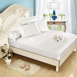 LilySilk 4PC Silk Fitted Sheet Set, 19 Momme Silk