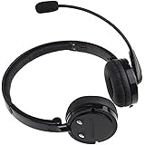 AGPtek&reg; 2 in 1 Stereo Handsfree Headset Boom Mic Noise Canceling Wireless Bluetooth Headphone For Cellphones iPhone 4S iPad PC PS3 Skype