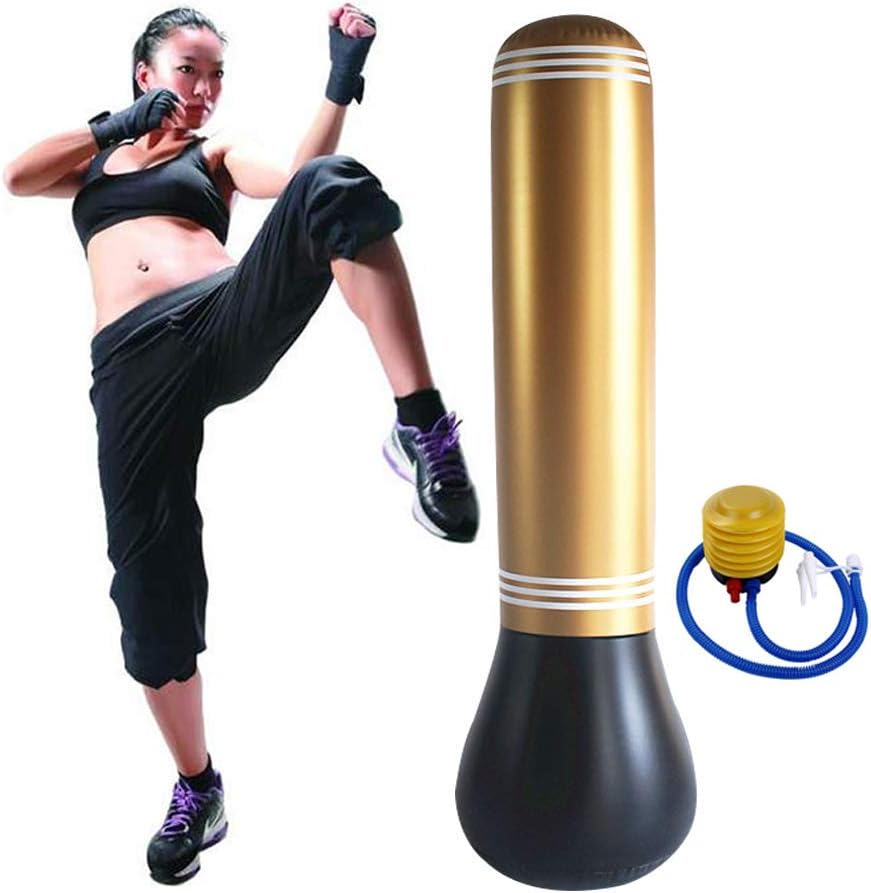 Boxing Target Bag, Boxing Punch Bag, Inflatable Punching Bag, Column Tumbler Sandbags for Kids and Adults Stress Boxing Target Bag