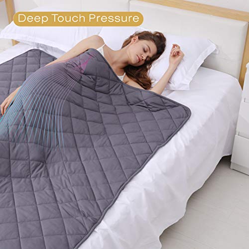 ZZZNEST Weighted Blanket Adult (16 lbs, 60''X80'', 7 Layers) Heavy