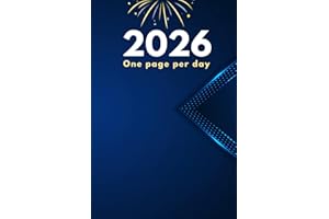 Daily Diary 2026 One Page Per Day: From January 2026 To December 2026/ 365 Days Fully Lined with months tab