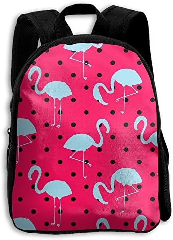 Flamingo Pink School Backpack Travel Bags Bookbag For Kids