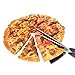 11 Inch Stainless Steel Pizza Scissors by ULee, Easily Getting Your Hot Pizza off from the Tray, A Replacement of Your Regular Pizza Cutter (Black-Green)