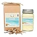 Aira Soy Candles - Organic, Kosher, Vegan, in Mason Jar w/Therapeutic Grade Essential Oil Blends - Hand-poured 100% Soy Candle Wax - Paraffin Free, Burns 110+ Hours - Tropical Seaside - 16 Ounces