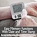 Automatic Blood Pressure Cuff Monitor - Clinical High Blood Pressure Monitors by DrKea - Portable Large Screen BP Wrist Cuff Blood Pressure Kit - Irregular Heartbeat BP Monitor - FDA and CE Approved