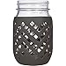 JarJackets Silicone Mason Jar Sleeve - Fits 16oz (1 pint) REGULAR-Mouth Jars | Package of 4 (Charcoal)