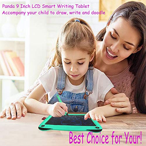 9" inch Writing &Drawing Board Doodle Board Toys for Kids,mom&myaboys Birthday Gift for 4-12 Years Old Kids Color LCD Writing Tablet with Stylus Smart Paper for Drawing Writer (Green-pa)