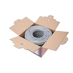 1000ft Cat5e Solid 24AWG Shielded Cable FTP Cat5