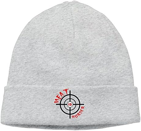 Meat Is Murder Slogan Unisex Beanie Hats Watchcap Style Beanie Hat