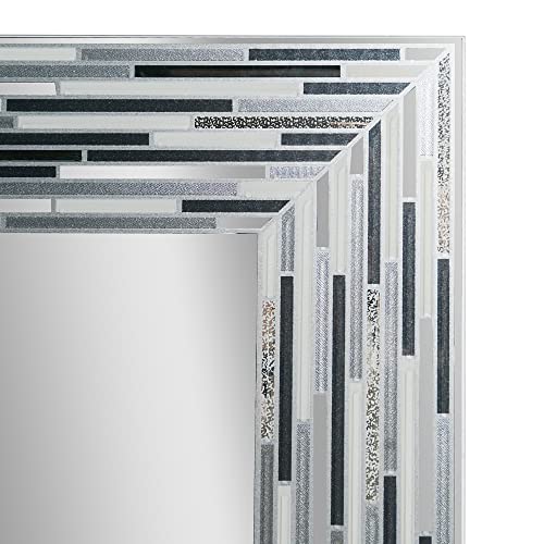 Head West Reeded Mosaic Tile Frameless Printed Bathroom Decorative