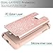 LeYi LG Aristo Case,LG Risio 2 Case,LG Phoenix 3 Case,LG Fortune/Rebel 2 LTE/ K8 2017 Case with HD Screen Protector Liquid Glitter Sparkle Cute Girls Women Clear TPU Case for LG LV3 ZX (Pink)