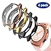 GeeRic Compatible Samsung Galaxy Watch 42mm Case 4 Pack TPU Slim Plated Case Edge-Around Shock-Proof Cover for Galaxy Watch 42mm Smartwatch (Black/Space Gray/Gold/Rose Gold)