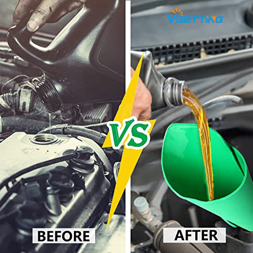 VGETTING Flexible Draining Tool Car Oil Change Funnel, General Purpose