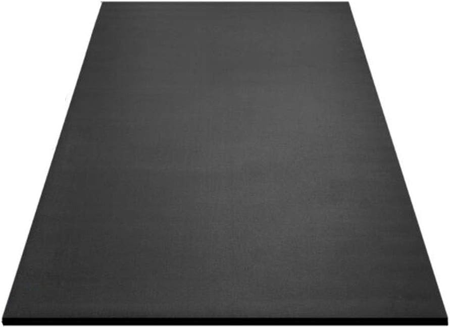 GHKWXUE PVC Dance Mat, Large-scale Silent Shock-proof Anti-skid Jump Rope Aerobics dance Blanket, Yoga Mat, Home Treadmill Aerobic Exercise equipment Yoga Fitness Floor Mat (Color : Black-G)