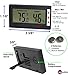 Easy To Read Digital Indoor Thermometer and Hygrometer, 2 FREE Batteries. Accurate Electronic Meter Records Minimum - Maximum Relative Humidity / Temperature gauge, Portable Room Monitor