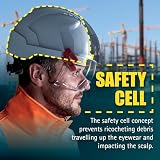JSP EVO VISTALENS Safety Helmet White with Integrated Eyewear EN397 view 11