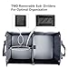 ANTEQI Trunk Organizer With Rope Handles,Compartment Board Foldable Great For Home,Car, SUV (Blue-1)