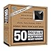 Closet Complete Premium Quality, True-Heavyweight, Virtually-UNBREAKABLE Velvet Hangers, Ultra-Thin, Space Saving, No Slip, Best for SHIRT, DRESS, LINGERIE, 360° SPIN, Chrome Hooks, Black, Set of 50