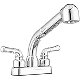 Pacific Bay - Lynden Pull-Out Utility Laundry Sink Faucet - Residential Grade Sink Faucet for Indoor/Outdoor Use - Metallic Chrome Plating Over ABS Plastic – Latest Model