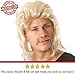 ALLAURA 80’s Mullet Wigs for Men- Blonde Redneck Hillbilly Costume Wigs Accessories