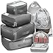 Packing Cubes Travel Set 7Pc 2 Large Cube Organizer Laundry Shoe & Toiletry Bag