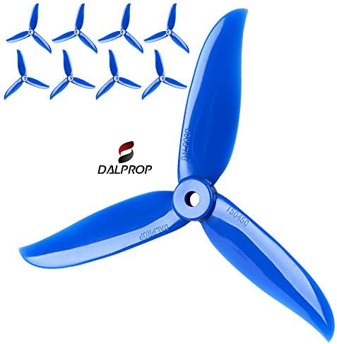 DAL 5045 V3 Blue Cyclone Extreme Performance FPV Racing Propellers, The Cyclone series has incresed performance through Advanced Tip Design. 4XCW and 4XCCW, 8 Propellers.
