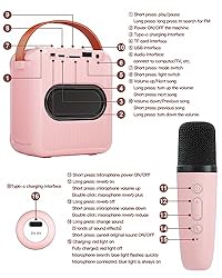 VERKB Mini Karaoke Machine for Kids
