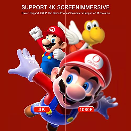 Tlsdosp USB C to HDMI Adapter for Nintendo Switch/Switch OLED/MacBook