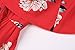 GAMISOTE Women's Floral Print Red Dress Sexy Off Shoulder Layer Ruffle Mini Dress,Red,Medium