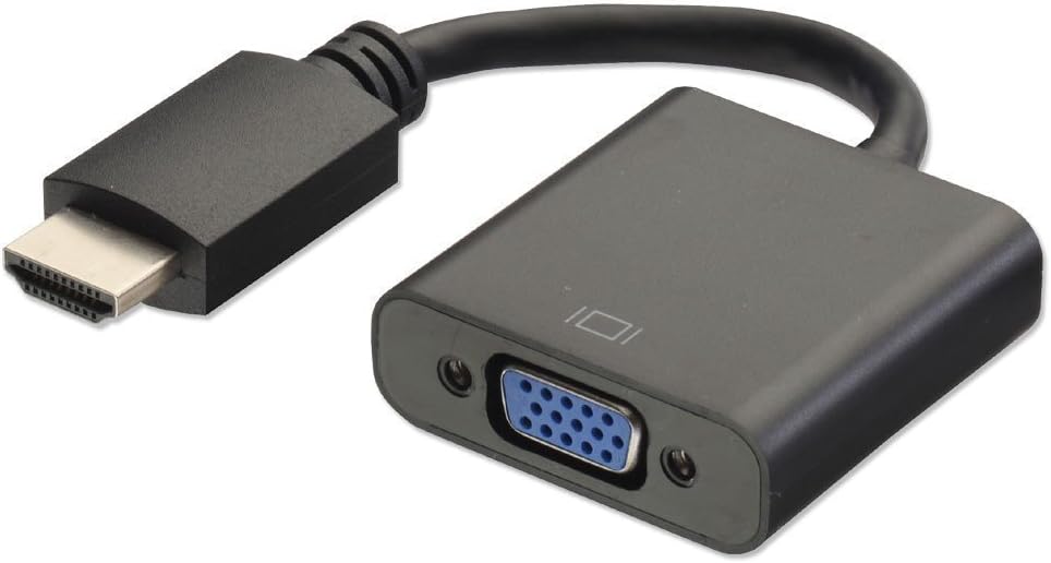 Ophion HDMI to VGA Connector for Laptop/Xbox/Sony PS (Black)
